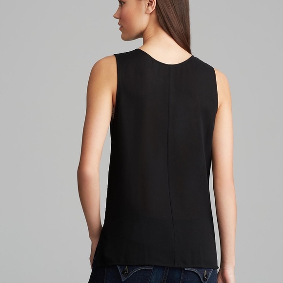 Vince Perforated Leather Shell Top - Picture 3 of 5